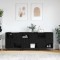 Bufeturi 3 pcs Stejar negru 180 x 35 x 70 cm Lemn compozit