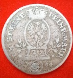(A272) MONEDA DIN ARGINT GERMANIA - STATUL BRANDENBURG-ANSBACH - 20 KREUZER 1784 (1/6 TALER), LIT. S, KARL ALEXANDER