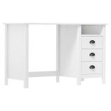 Cumpara ieftin Birou Hill cu 3 sertare, 120x50x74 cm, lemn masiv de pin