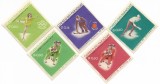 Paraguay - Campionatele Mondiale de Ski - Portillo, Chile si Jocurile Olimpice de Iarna - Grenoble, Franta 1968, 1966, dantelate - serie neobliterata