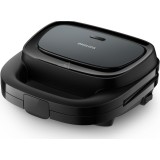 Aparat pentru sandvich-uri si gofre Philips HD2332/90 Seria 3000, 750W, plite neaderente,comutator pornit/oprit, lumini indicatoare, sistem de blocare