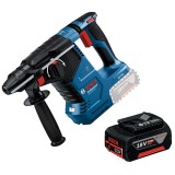 Bosch GBH 18V-24 C + GBA - Rotopercutor SDS-Plus 2.4 J + Acumulator Li-Ion 18 V 5 Ah
