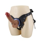 Strap-on Harness Briefs Wells, Fixare cu Ventuza, Dildo din Silicon, Natural, 20.6 cm