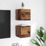 vidaXL Cabinet TV Lemn vechi 30,5 x 30 x 30 cm Lemn compozit 8003720