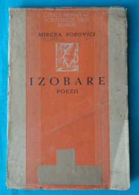 Mircea Popovici &amp;ndash; Izobare ( volum debut 1946 ) foto