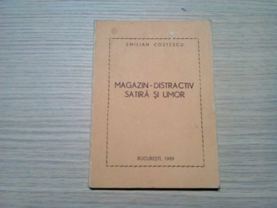 MAGAZIN-DISTRACTIV SATIRA SI UMOR - Emilian Costescu (autograf) -1989, 100 p. foto