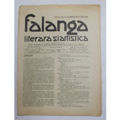 FALANGA LITERARA SI ARTISTICA , ZIAR SAPTAMANAL , ANUL I, NR. 8, DUMINICA 28 FEBRUARIE , 1910