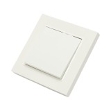 Intrerupator simplu &icirc;ncastrat alb, 10AX, 220V, ABS, 80x80 mm