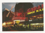 FR1 -Carte Postala - FRANTA- Paris , Le Moulin-Rouge, necirculata, Fotografie