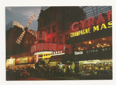 FR1 -Carte Postala - FRANTA- Paris , Le Moulin-Rouge, necirculata foto