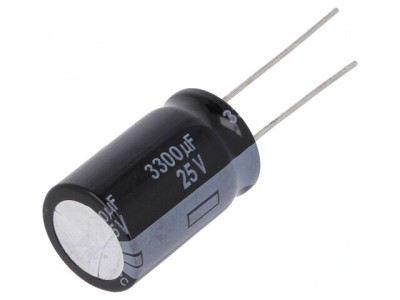 Condensator electrolitic low ESR THT 3300uF 25V 16x25mm foto