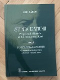 Ilie Parvu Stiinta ratiunii Programul filosofic al lui Immanuel Kant vol. I Posibilitatea experientei O reconstructie teoretica a CRP 24 cm 360p
