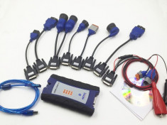 Interfata Diagnoza Auto Profesionala Nexiq-2 USB LINK cu Bluetooth pentru Utilaje Agricole, Camioane, Remorci, Autobuze, cu cabluri adaptoare foto