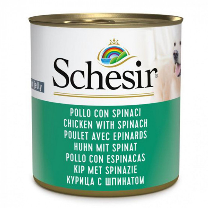 Schesir dog Adult - pui cu spanac 285 g