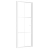 Cumpara ieftin Usa de interior, 83x201,5 cm, alb, sticla ESG si aluminiu