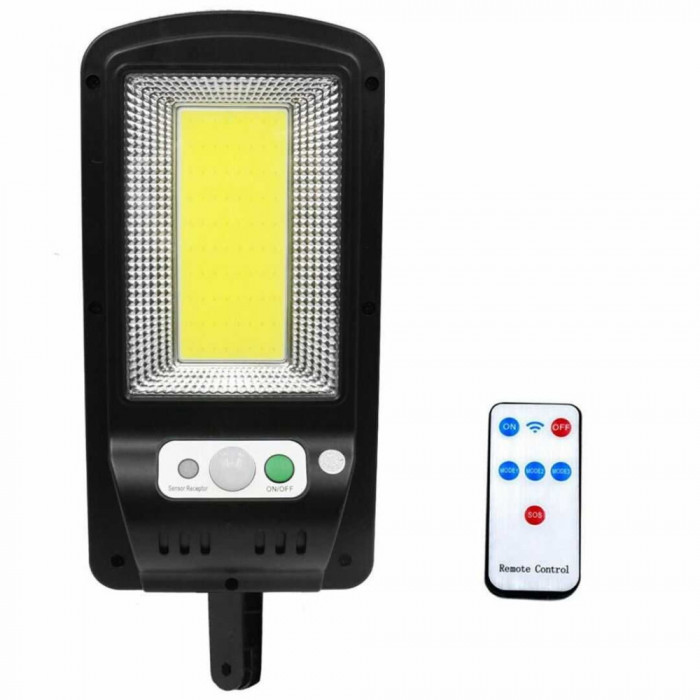 Lampa Solara 100W COB Panou Solar Senzor Miscare Lumina Si Telecomanda