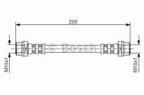Conducta / cablu frana BMW Seria 3 Cupe (E92) (2006 - 2013) BOSCH 1 987 476 477