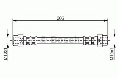 Conducta / cablu frana BMW Seria 3 Touring (E91) (2005 - 2012) BOSCH 1 987 476 477 foto