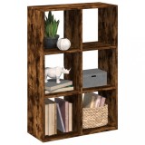 VidaXL Bibliotecă/separator cameră stejar fumuriu 69,5x29x103,5cm lemn