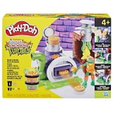 Play doh povestiri cu testoase ninja adolescente mutante set plastelina pizza taie si arunca