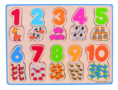 Puzzle - numere si culori foto
