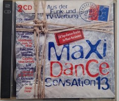 Various &lrm;&ndash; Maxi Dance Sensation 13 VG+ / VG+ dublu cd muzica anii ' 90 Ariola Germania 1994