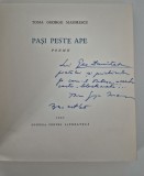 Carte cu autograf Toma George Maiorescu Pasi peste ape Versuri
