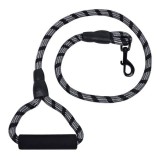Lesa Pentru Caini, Premium, Negru Cu Alb, 110x1.6 cm, Oem