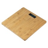 Cantar corporal digital, 180 kg, afisaj LCD, aspect bambus, 28x28 cm, ProCart