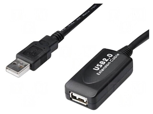 Repeater USB 2.0 20m USB A Soclu-Mufă