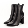 Botine negre elegante Inna 118, 41, Negru