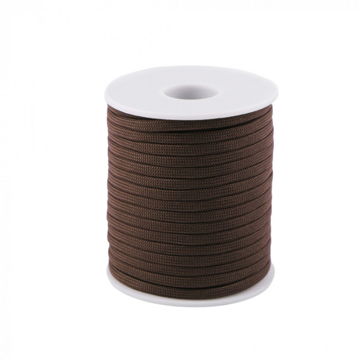 Cordelina paracord Crisalida, diametru 4 mm, 23 m, Maro ciocolatiu