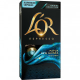Capsule cafea L&amp;#039;OR Espresso Papua Noua Guinee, intensitate 7, 10 bauturi x 40 ml, compatibile cu sistemul Nespresso&reg; , 10 capsule aluminiu