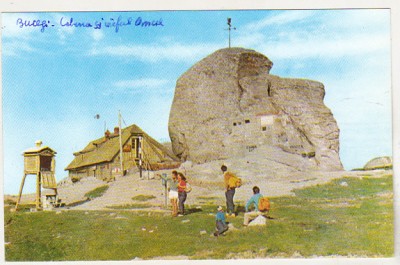 bnk cp Muntii Bucegi - Cabana si varful Omul - uzata foto