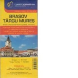 Harta rutiera Brasov si Targu Mures