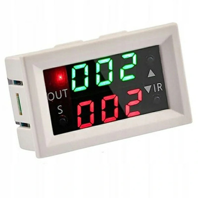 Modul temporizator releu de timp programabil temporizare 12v cu display digital foto