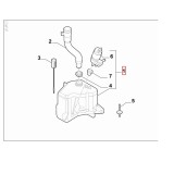 Rezervor spalator parbriz OPEL CORSA D, 07.2006-12.2014, fara senzor nivel lichid, fara pompa spalare, fara Gat de umplere, modele fara spalator faru