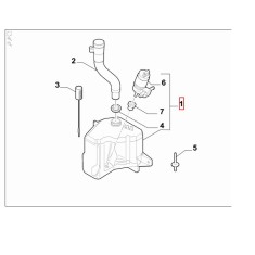 Rezervor spalator parbriz OPEL CORSA D, 07.2006-12.2014, fara senzor nivel lichid, fara pompa spalare, fara Gat de umplere, modele fara spalator faru foto
