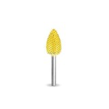 Flacara &Oslash; 9,5 mm, biax 3,2mm, Granulatie Saburr FINA - GALBENA