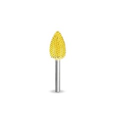 Flacara &Oslash; 9,5 mm, biax 3,2mm, Granulatie Saburr FINA - GALBENA