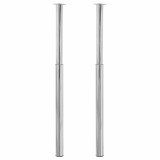 Cumpara ieftin Picioare telescopice de masa cromate, 2 buc., 710 mm-1100 mm
