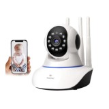 Camera Video Wifi Baby Monitor 3 Antene 1080P 360