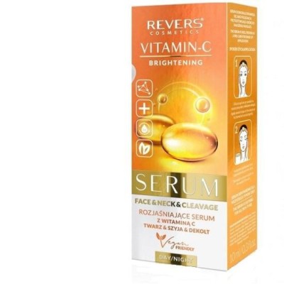 Ser iluminator pentru fata, gat si decolteu, cu Vitamina C si Mango, Revers, 10ml foto