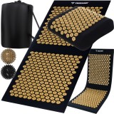 Set saltea de acupresura cu perna si mingi de masaj Trizand 115x40 cm