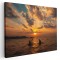 Tablou cuplu cu caiace vastlind la apus Tablou canvas pe panza CU RAMA 20x30 cm