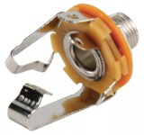 Conector Jack 6.35mm Stereo Mama Montabil pe Panou Valueline, Argintiu, Carcasa Metal