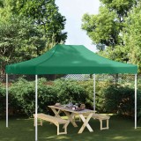 Acoperis Cort Gradina vidaXL Verde 4.5 x 3 m Pavilion Oxford Rezistent Apa UV