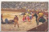 Bnk cp Corrida de toros - Jeu des Picadors - necirculata, Franta, Printata