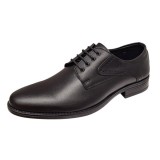 Pantofi barbati eleganti din piele naturala de culoare neagra Zidan 819
