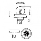 BEC FAR R2 12V 45/40W VISION (cutie) PHILIPS